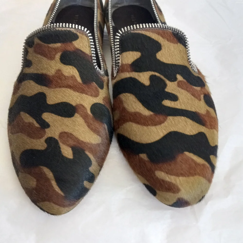 VERONICA BEARD Camo calf hair womens Loafers size 9.5 - Picture 12 of 12